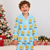 Custom Name And Dumpling Pattern Christmas Pajamas For Kids TH10 171439