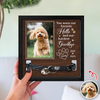 Custom Photo I Loved You Whole Life Memorial Dog Cat Square Collar Frame HA75 892818