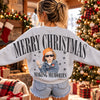 Custom Photo Merry Christmas Making Memories Shoulder to Shoulder Hoodie, Sweatshirt LM32 670477