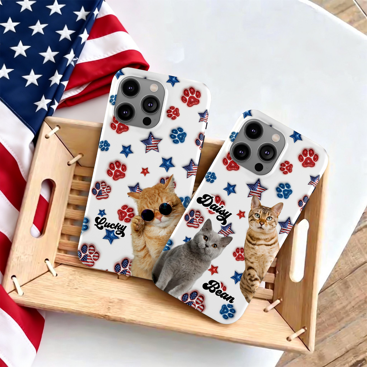 Custom Photo Dog US Pattern Personalized Phone Case HA75 921088