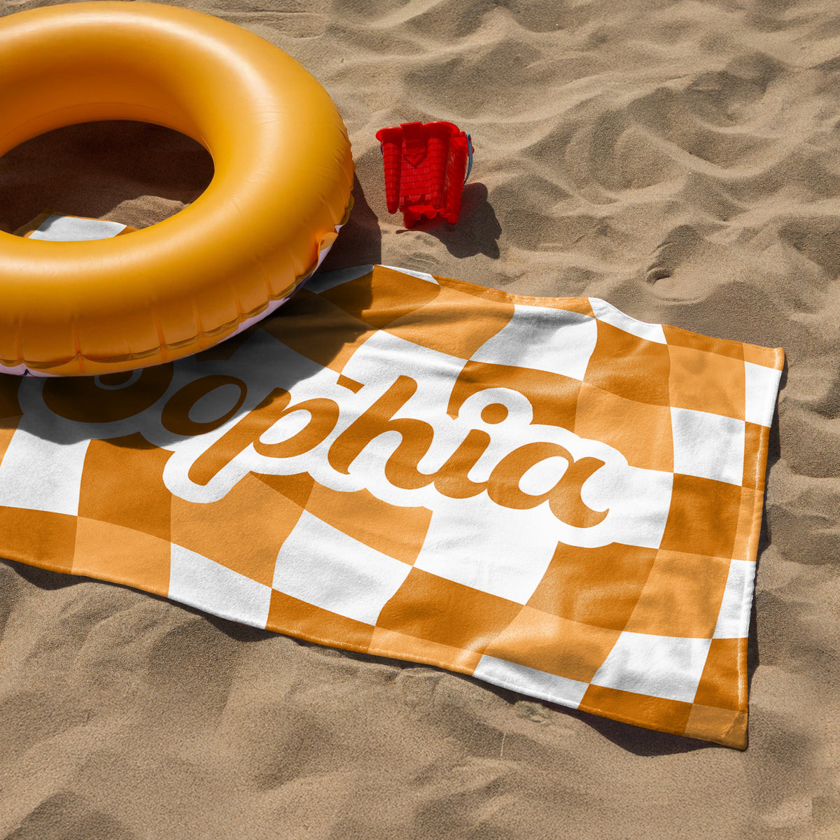 Personalized Vans Checker Pattern In Retro Style Beach Towel HA75 892798