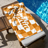 Personalized Vans Checker Pattern In Retro Style Beach Towel HA75 892798