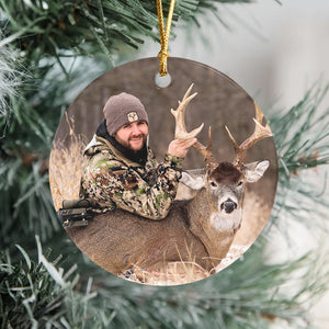 Custom Photo Your Deer Hunt Ceramic Ornament TH10 892169