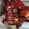 Custom Photo Meowy Catmas To The World Cat Ugly Sweater CH07 899462