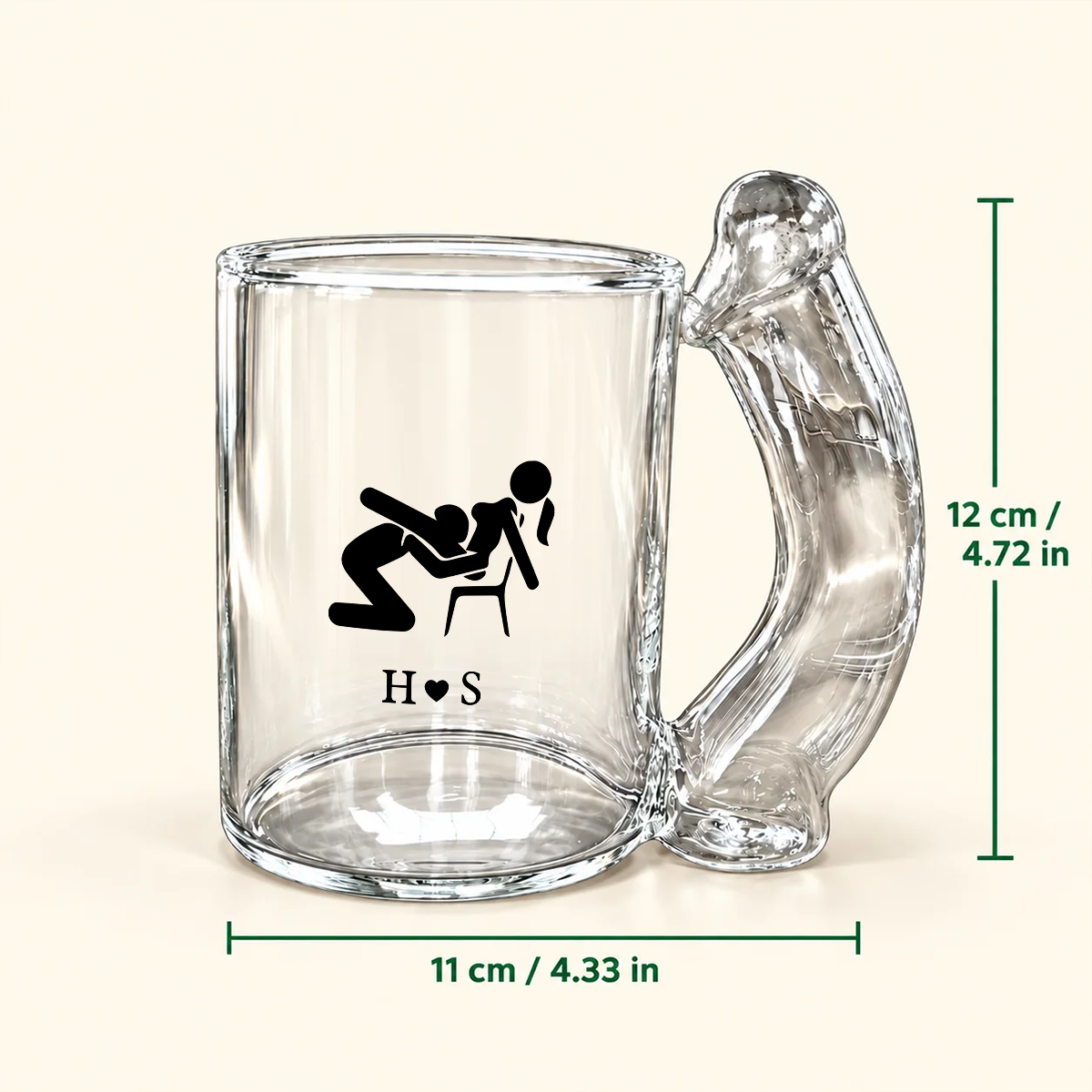 Personalized Thanks For All The Orgasms Naughty Glass Mug CH07 180634