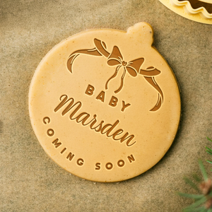 Custom Name Welcome Baby Coming Soon Meaningful Cookie Stamp LM32 897435
