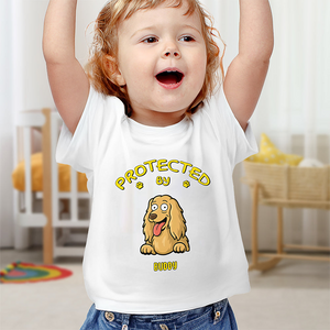 Baby Protected By Dogs Personalized Baby Onesie HA75 892142