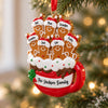 Personalized Custom Member Name Gingerbread Family Resin Ornament For Christmas TH10 171131
