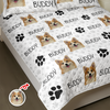 Custom Photo And Name On Quilt Bedding Set For Dog Lover TH10 896665