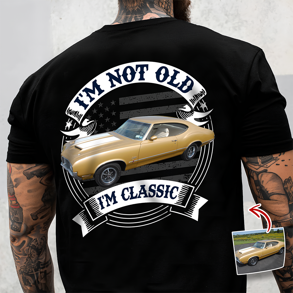 Custom Car Photo This Is How I Roll Back And Front Dark Shirt - Personalized Gifts For Dad, Grandpa, Family, Yourself CH07 180008