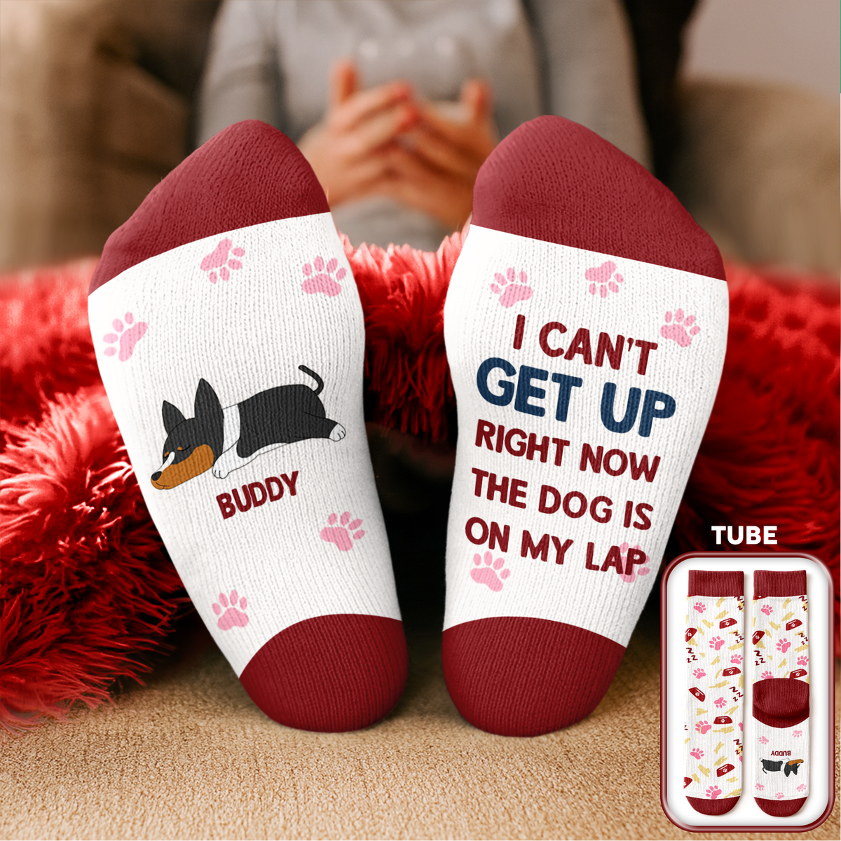 Wake Me Up Never - Personalized Crew Socks HO82 894906