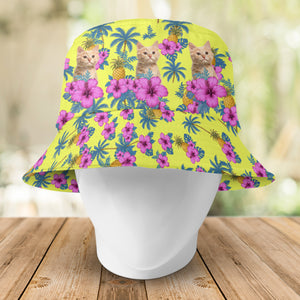 Custom Pet Photo Tropical Vibe Family Bucket Hat HA75 892596