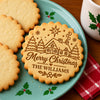 Custom Family Name Merry Christmas Cookie Stamp CH07 181108
