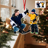 Frozen Bonds - Personalized Acrylic Ornament Gift For Ice Hockey Lovers HO82 900170
