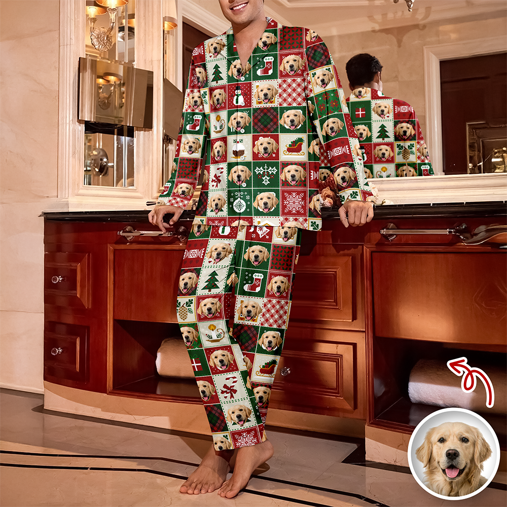 Custom Pet Photo Quilt Design Pajamas Gift For Pet Lovers TH10 896117