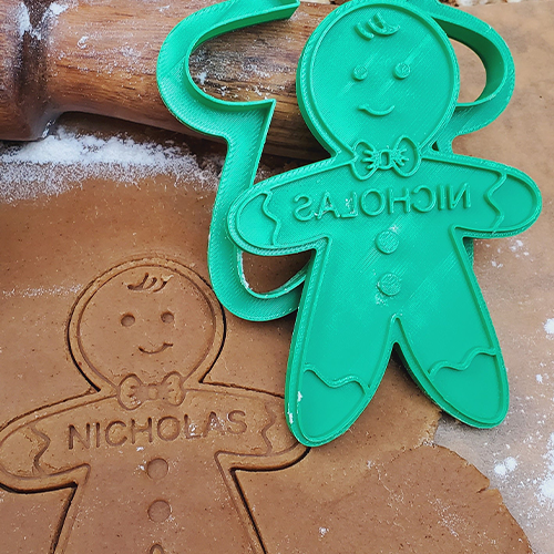 Personalized Gingerbread Name Family Gift Ginger Cookie Stamp LM32 897423