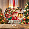 Personalized My First Christmas Heart Glass Ornament, Baby Keepsake Gift CH07 180718