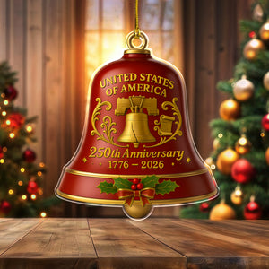 USA 250th Anniversary Acrylic Ornament Patriotic Holidays Gift CH07 896884