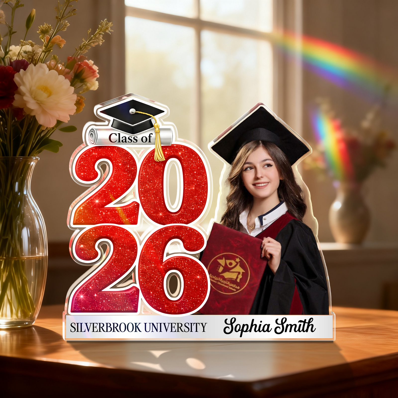 Custom Photo Graduation Acrylic Block Plaque Class of 2026 Keepsake Gift CH07 910850