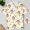 Custom Photo Golf Pattern Polo Shirt - Personalized Gift for Golfer, Golf Lovers HA75 898584
