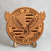 USA 250th Anniversary 1776-2026 Wooden Plaque With Stand HO82 901812