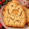 Personalized Family Bear Hug Cookie Cutter And Stamp, Holiday Baking Gift HO82 904194