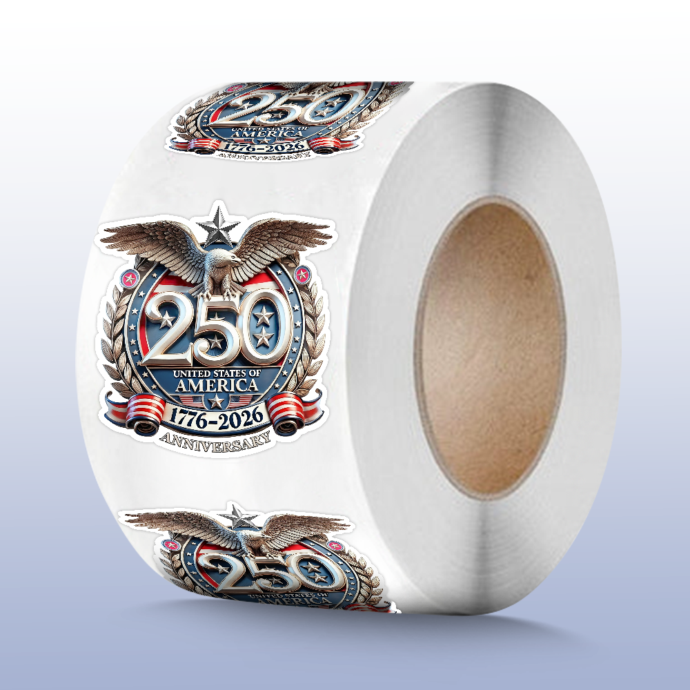USA Eagles 250th Anniversary Semiquincentennial 1776-2026 Roll Sticker HA75 920212