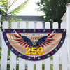 Custom Family Name American Flag - We The People Patriotic Eagle Non-Pleated Fan Flag CH07 910568