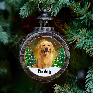 Custom Dog Photo - Personalized Christmas Lantern Ornament For Dog Lovers HA75 897540