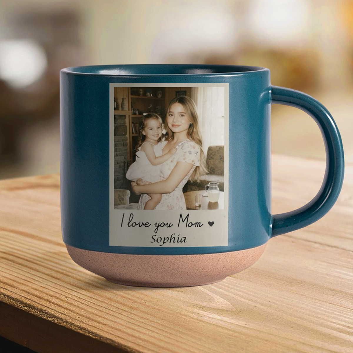 Custom Photo I Love You Mom Pottery Mug TH10 898865