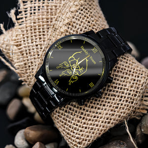 Daddy's Team Fist Bump Dad And Kids Men's Watch Gift For Father's Day HO82 893762