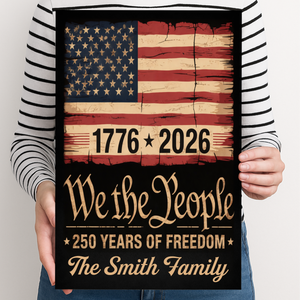 250th Anniversary USA Flag Patriotic 4th of July We The People Metal Sign TH10 898327