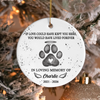 Custom Dog Photo No Longer By My Side Forever In My Heart Memorial Ceramic Ornament HO82 903612
