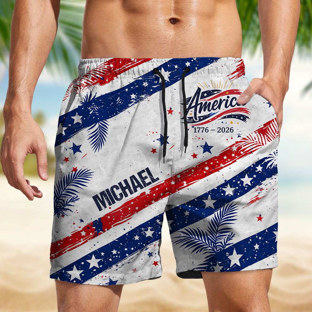 Custom Name America 250 Years Semiquincentennial 1776-2026 Beach Shorts HO82 901870