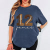Custom Football Number & Name Faux Patchwork Comfort Shirt HO82 903354