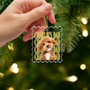 Personalized Dog Cat Photo Vintage Acrylic Ornament, Christmas Gift For Pet Lovers TH10 170993