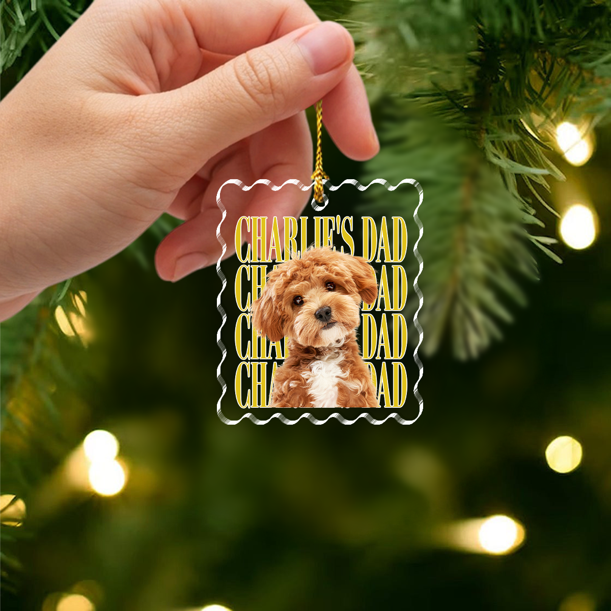 Personalized Dog Cat Photo Vintage Acrylic Ornament, Christmas Gift For Pet Lovers TH10 170993