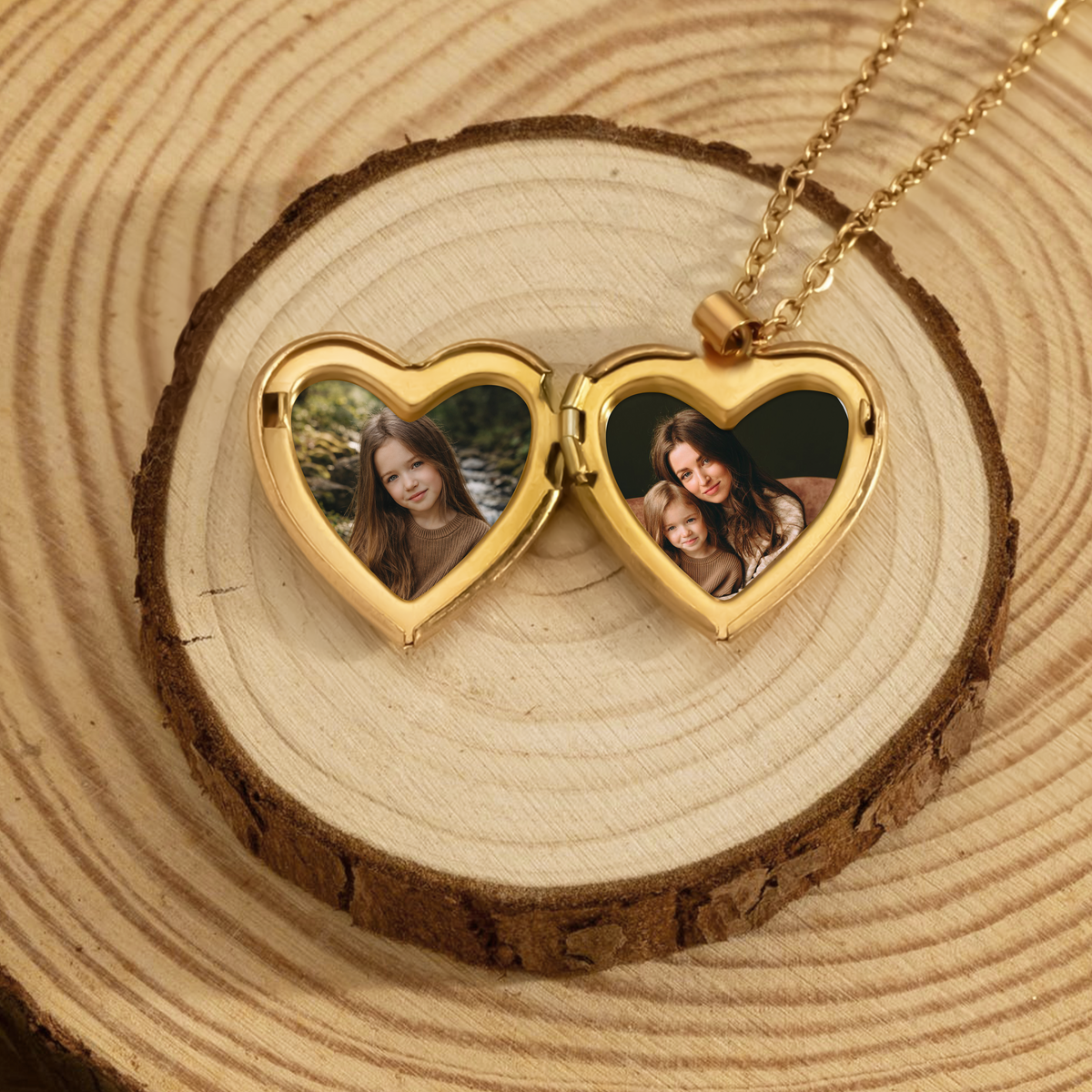 Custom Photo Everything I am You helped me to be Heart Locket Necklace Mother's day Gift HA75 920754