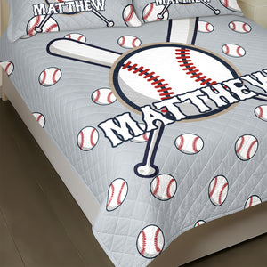 Personalized Custom Name Baseball Bedding Set Gift For Sport Player TH10 896693