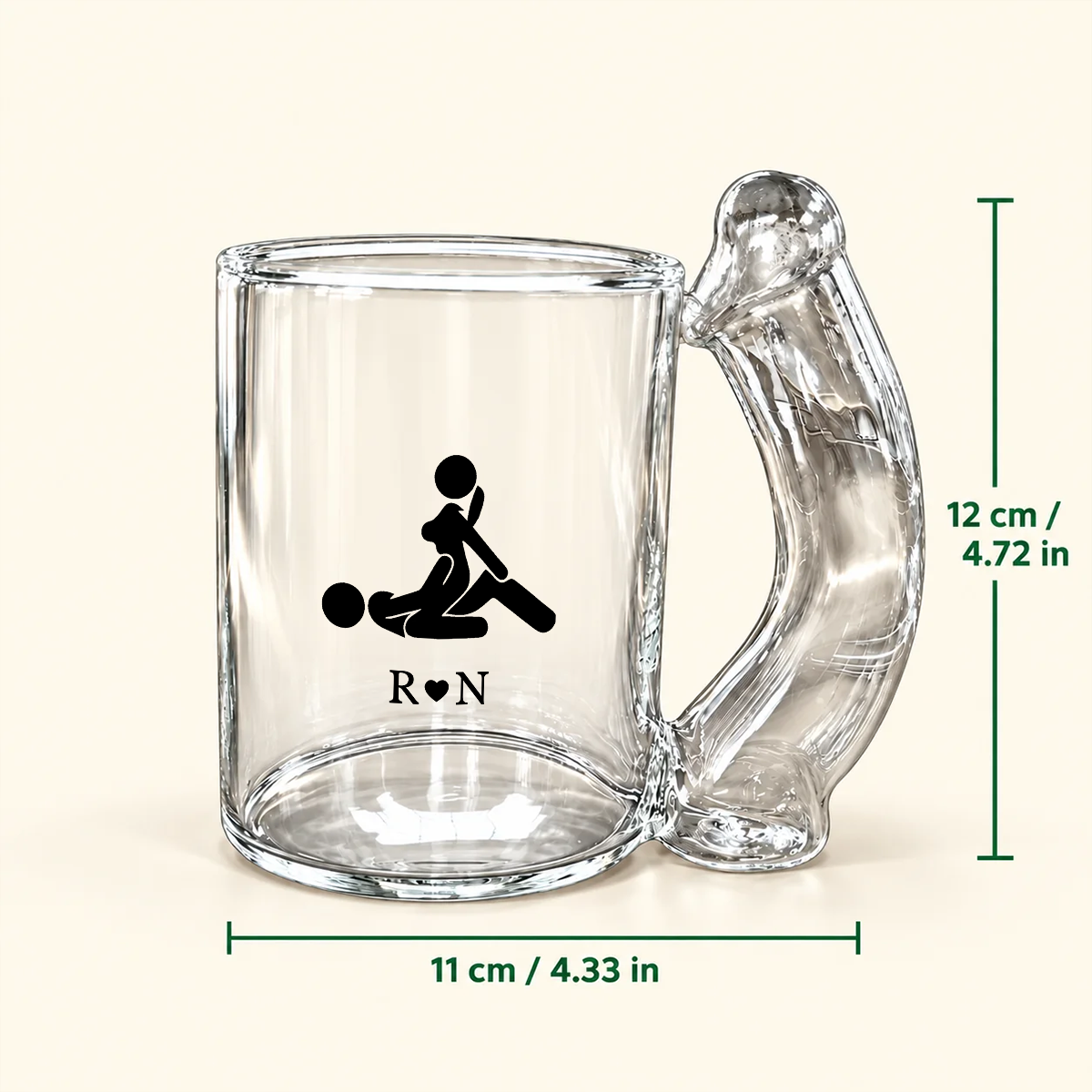Personalized I F*cking Love You Either Way Works Naughty Glass Mug CH07 180644