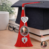 Custom Photo I Walk With You Today And Everyday Memorial Personalized Graduation Tassel Heart & Angel Wing Charm HA75 920828