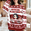 Official Sleepshirt Funny Family With Cat Ugly Sweater Personalized Gift For Cat Lovers HO82 900184