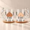 Personalized Name Funny Mr. and Mrs. Cheeky Naughty Glass Mug LM32 670225