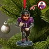 Custom Photo American Football 3D Effect Figure Art Acrylic Ornament Gifts For Sports Lovers HA75 897436