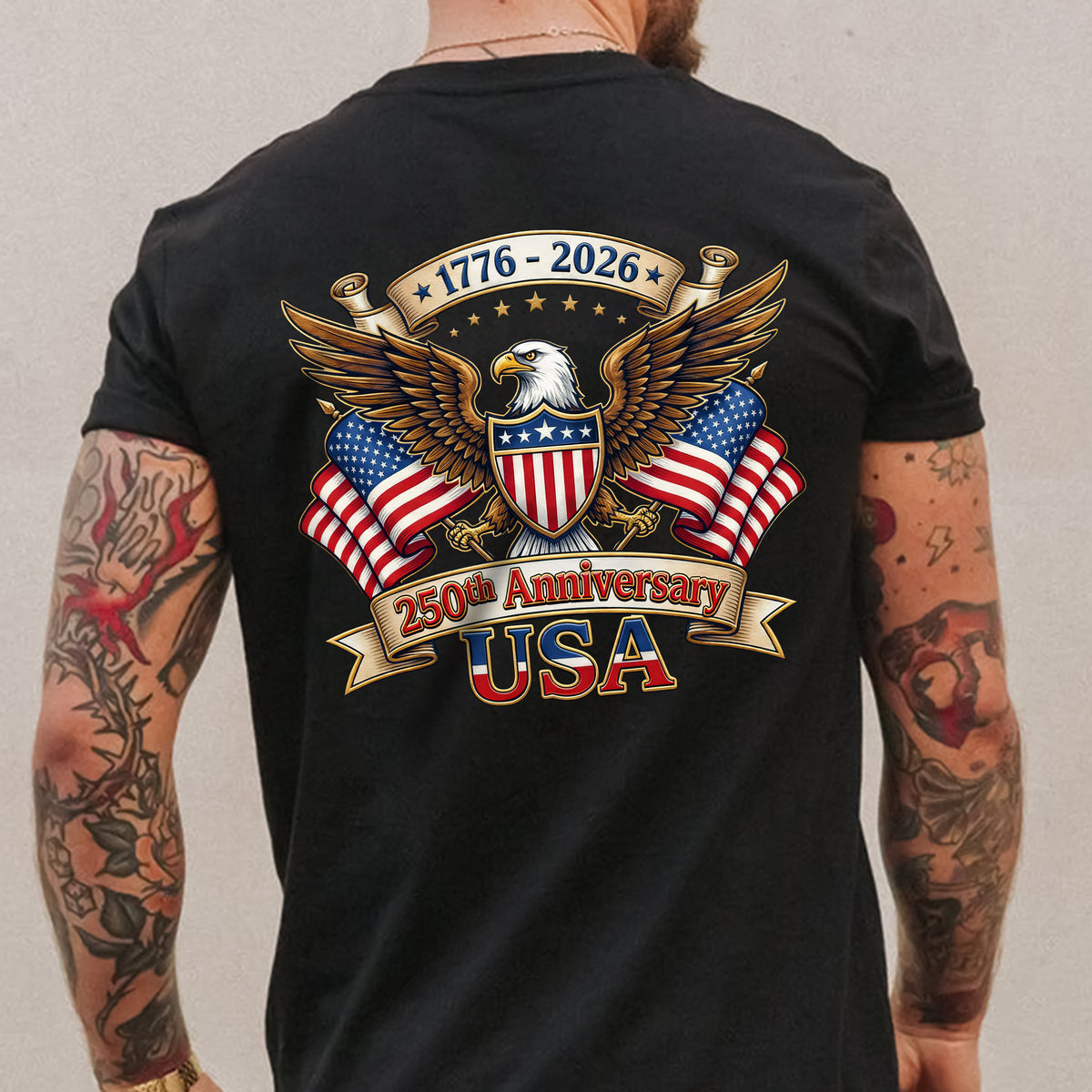 250th Anniversary USA 1776-2026 Back Shirt CH07 911066