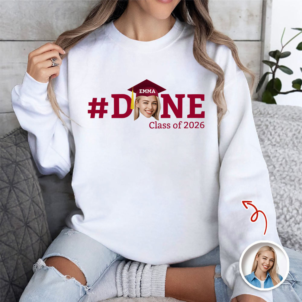 Custom Photo Done 2026 Graduate - Graduation White Shirt HA75 920470