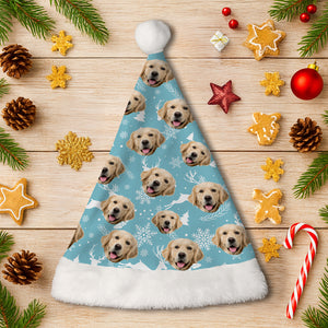 Custom Funny Dog Face Christmas Unique Santa Hat For Dog Lovers LM32 895341