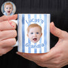 Custom Baby Face Striped Print Full Mug - Gift for Dad, Mom HA75 921732