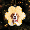 Custom Dog Photo Star Flower Shape Acrylic Ornament, Personalized Pet Keepsake CH07 180400