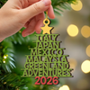 Personalized 2026 Travel Adventures Christmas Wooden Ornament, Holiday Tree Decor LM32 670503